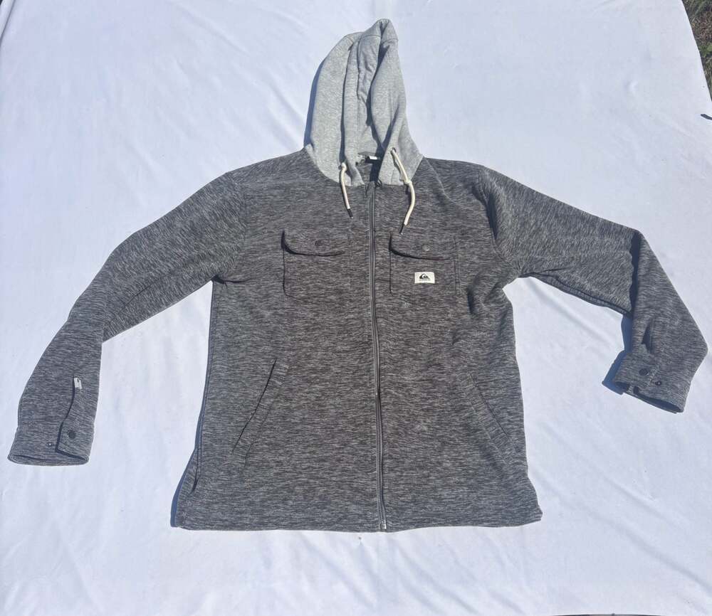 Quiksilver Super Swell Hooded Zip-Up Fleece Jacket